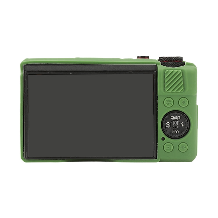 For Canon PowerShot G7 X Mark II / G7X2 Soft Silicone Protective Case with Lens Cover(Green) by bashfashion