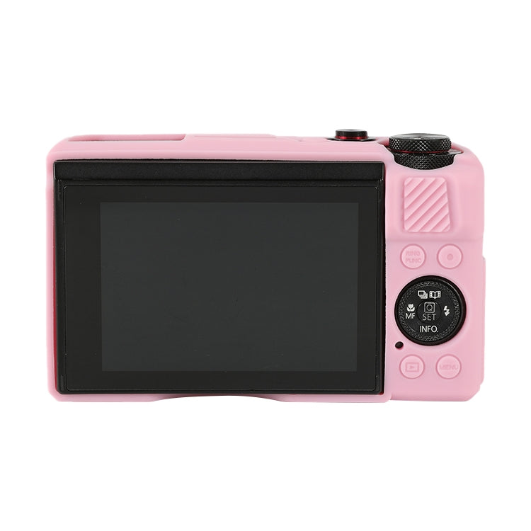 For Canon PowerShot G7 X Mark II / G7X2 Soft Silicone Protective Case with Lens Cover(Pink) by bashfashion