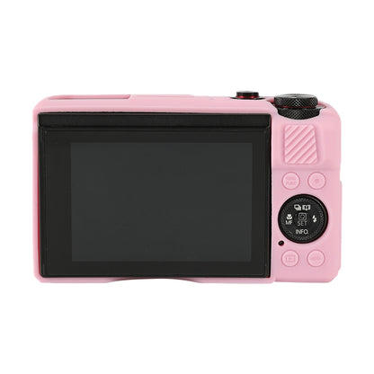 For Canon PowerShot G7 X Mark II / G7X2 Soft Silicone Protective Case with Lens Cover(Pink) by bashfashion