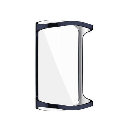 For Fitbit Charge 6 / 5 Full Coverage TPU Electroplated Watch Protective Case(Midnight Blue) by bashfashion