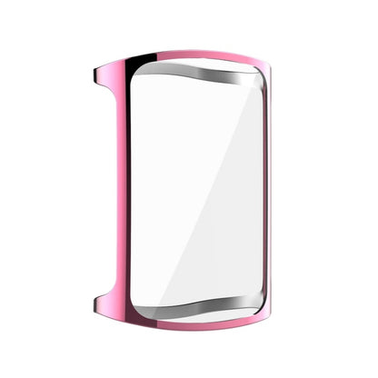 For Fitbit Charge 6 / 5 Full Coverage TPU Electroplated Watch Protective Case(Pink) by bashfashion