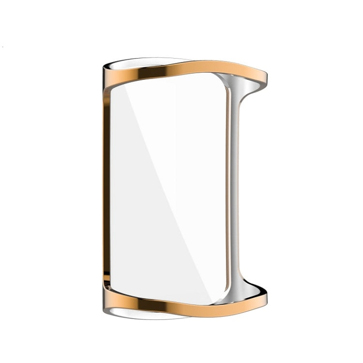 For Fitbit Charge 6 / 5 Full Coverage TPU Electroplated Watch Protective Case(Rose Gold) by bashfashion