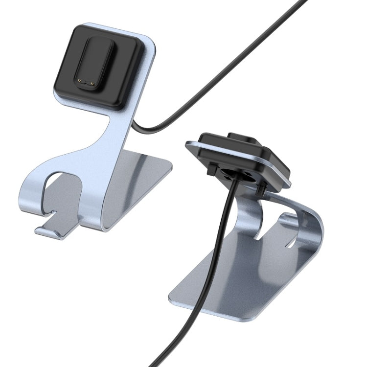 For Fitbit Charge 6 / Luxe Portable Magnetic Metal Charger Holder(Grey) by bashfashion