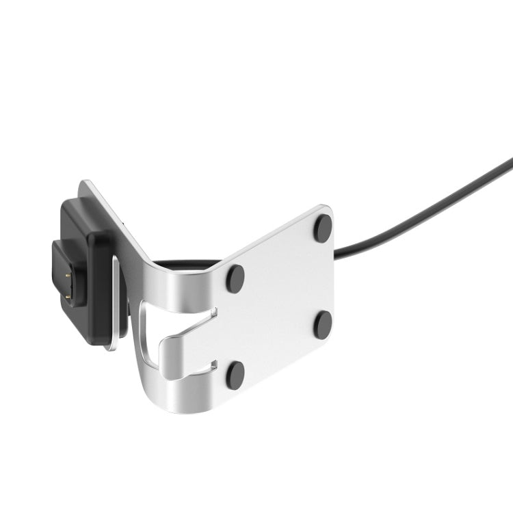 For Fitbit Charge 6 / Luxe Portable Magnetic Metal Charger Holder(Silver) by bashfashion