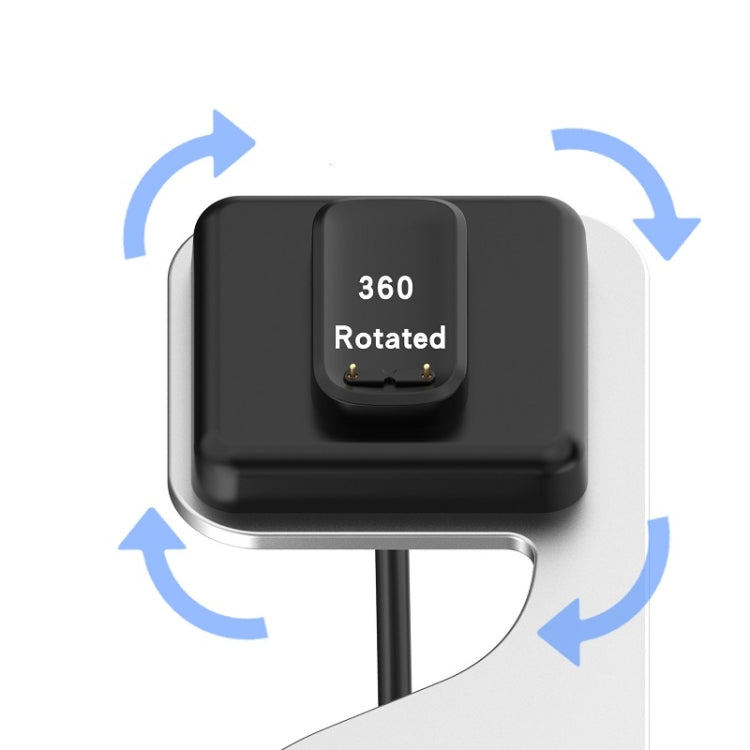 For Fitbit Charge 6 / Luxe Portable Magnetic Metal Charger Holder(Silver) by bashfashion