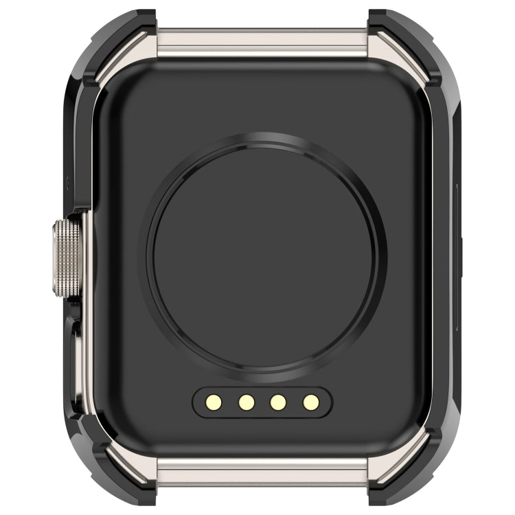 For OPPO Watch 4 Pro PC + Tempered Film Integrated Watch Protective Case(Black) by bashfashion