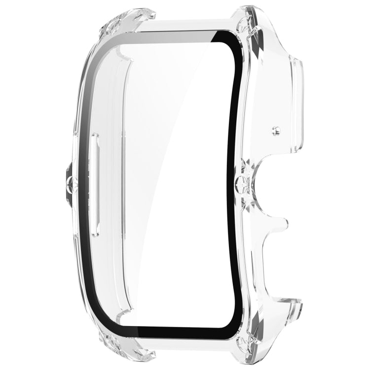 For OPPO Watch 4 Pro PC + Tempered Film Integrated Watch Protective Case(Transparent White) by bashfashion