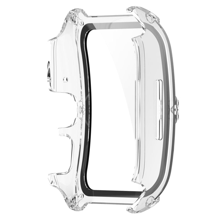 For OPPO Watch 4 Pro PC + Tempered Film Integrated Watch Protective Case(Transparent White) by bashfashion