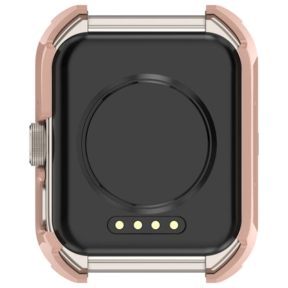 For OPPO Watch 4 Pro PC + Tempered Film Integrated Watch Protective Case(Pink) by bashfashion