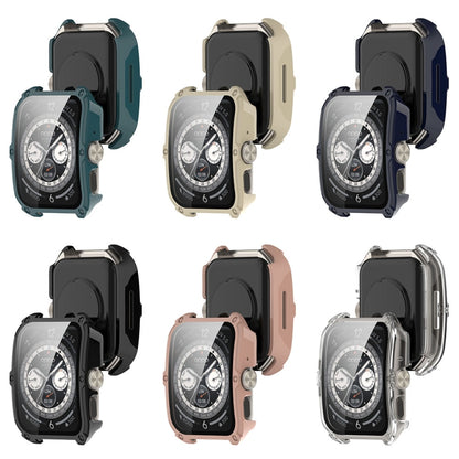 For OPPO Watch 4 Pro PC + Tempered Film Integrated Watch Protective Case(Transparent White) by bashfashion