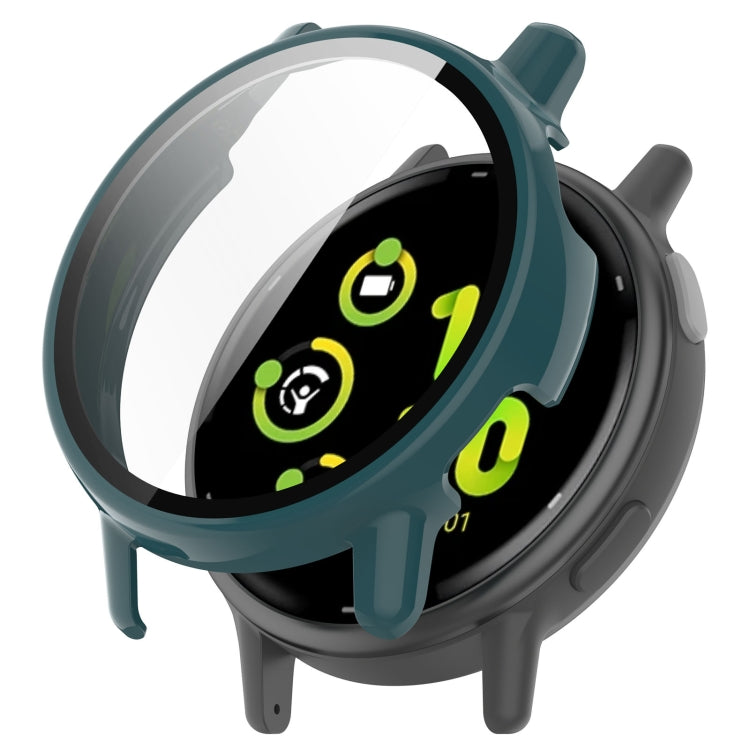 For Garmin vivoactive 5 / Active 5 PC + Tempered Film Integrated Watch Protective Case(Green) by bashfashion