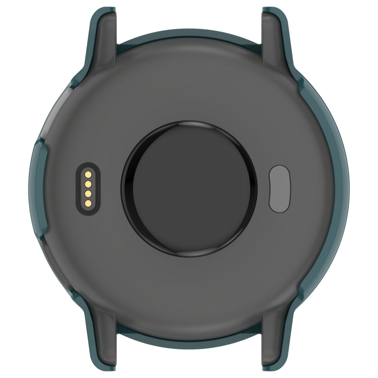 For Garmin vivoactive 5 / Active 5 PC + Tempered Film Integrated Watch Protective Case(Green) by bashfashion