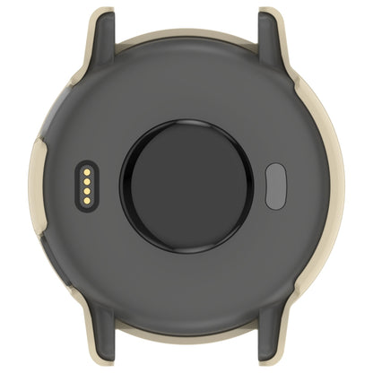 For Garmin vivoactive 5 / Active 5 PC + Tempered Film Integrated Watch Protective Case(Ivory) by bashfashion