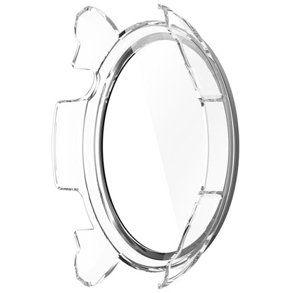 For Amazfit Balance A2286 PC + Tempered Film Integrated Watch Protective Case(Transparent White) by bashfashion