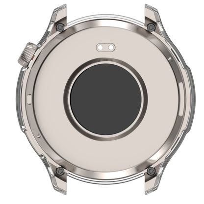 For Amazfit Balance A2286 PC + Tempered Film Integrated Watch Protective Case(Transparent White) by bashfashion