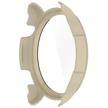 For Amazfit Balance A2286 PC + Tempered Film Integrated Watch Protective Case(Ivory White) by bashfashion