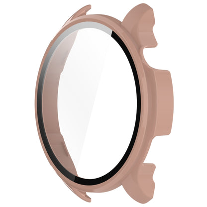 For Amazfit Balance A2286 PC + Tempered Film Integrated Watch Protective Case(Pink) by bashfashion