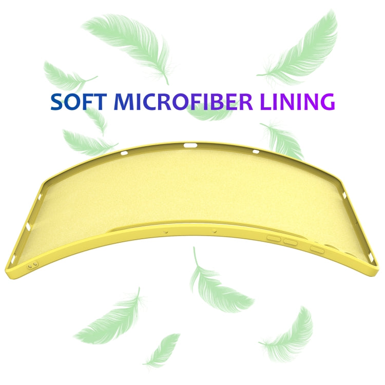 For Samsung Galaxy Tab S9+ Pure Color Liquid Silicone Shockproof Tablet Case(Yellow) by bashfashion