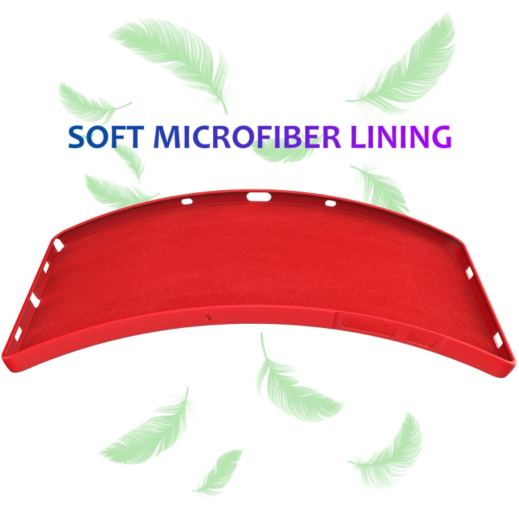 For Samsung Galaxy Tab A9+ Pure Color Liquid Silicone Shockproof Tablet Case(Red) by bashfashion