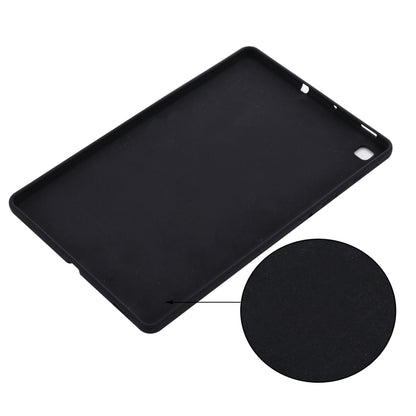 For Samsung Galaxy Tab S6 Lite 2024 Pure Color Liquid Silicone Shockproof Tablet Case(Black) by bashfashion