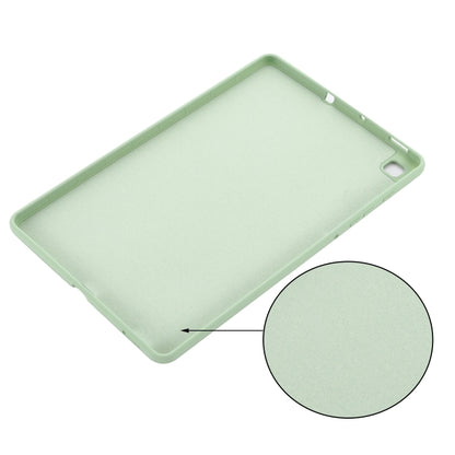 For Samsung Galaxy Tab S6 Lite 2024 Pure Color Liquid Silicone Shockproof Tablet Case(Green) by bashfashion
