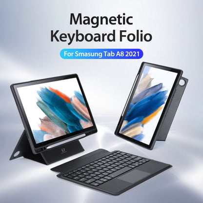 For Samsung Galaxy Tab A8 2021 10.5 DUX DUCIS DK Floating Magnetic Keyboard Leather Tablet Case with Holder(Black) by DUX DUCIS