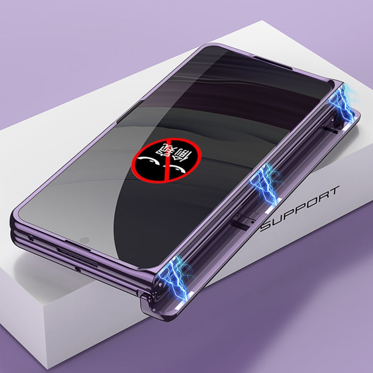 For Huawei Mate X5 GKK Integrated Magnetic Folding Phantom Privacy Phone Case(Purple) by GKK