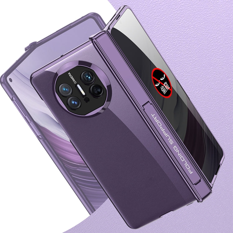 For Huawei Mate X5 GKK Integrated Magnetic Folding Phantom Privacy Phone Case(Purple) by GKK