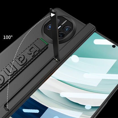 For Huawei Mate X5 GKK Wristband Integrated HD Film Magnetic Hinge Phone Case(Carbon Fiber) by GKK