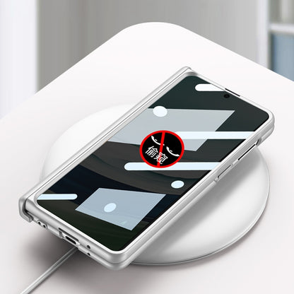 For Huawei Mate X5 GKK Wristband Integrated Privacy Film Magnetic Hinge Phone Case(Dark Green) by GKK