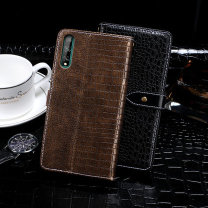 For Huawei Y8p idewei Crocodile Texture Horizontal Flip Leather Case with Holder & Card Slots & Wallet(Black) by idewei
