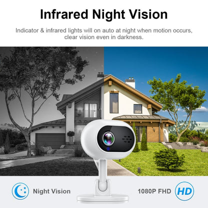 A4 1080P HD WiFi Smart Surveillance Camera Support Two-way Voice & Infrared Night Vision by bashfashion