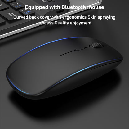 GKK Metal Folding Holder + Bluetooth Keyboard + Pen + Pen Slots + Mouse Set(Black) by GKK