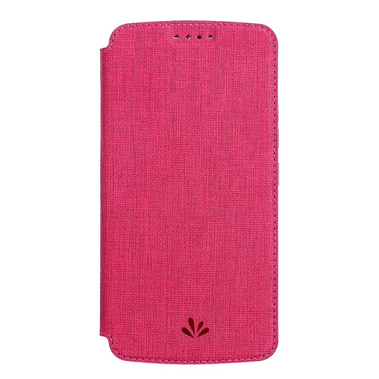 For Motorola Moto G Power ViLi Magnetic Suction Shockproof TPU + PU Horizontal Flip Protective Case with Card Slot & Holder(Rose Red) by ViLi