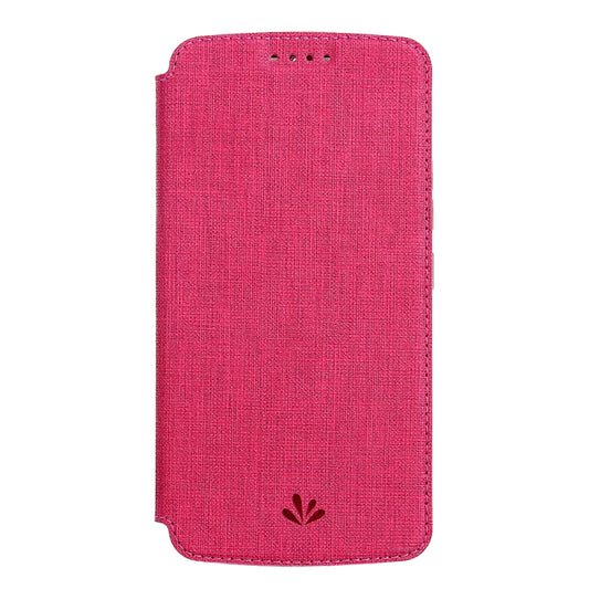 For Motorola Moto G Power ViLi Magnetic Suction Shockproof TPU + PU Horizontal Flip Protective Case with Card Slot & Holder(Rose Red) by ViLi