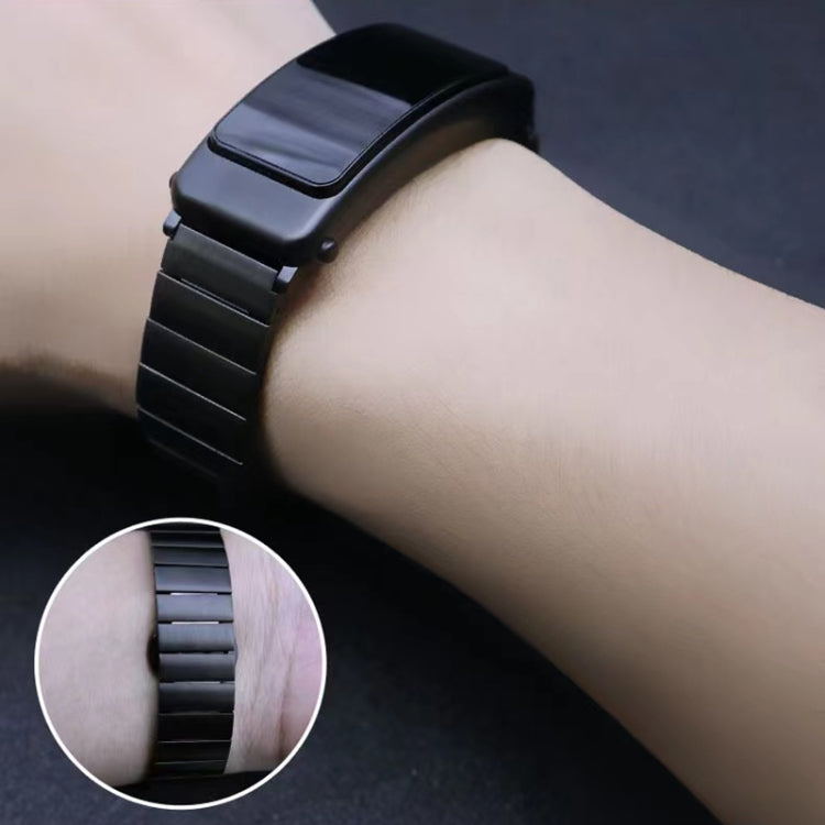 For Huawei Band 7 / B3 / Watch Fit Mini One Bead Butterfly Buckle Stainless Steel Watch Band(Rose Gold) by bashfashion