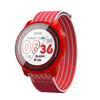 For COROS Pace 3 PC + Tempered Film Integrated Watch Protective Case(Red) by bashfashion