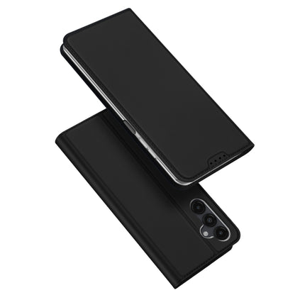 For Samsung Galaxy A15 5G / 4G DUX DUCIS Skin Pro Series Flip Leather Phone Case(Black) by DUX DUCIS