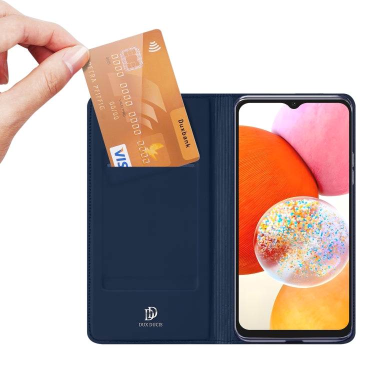 For Samsung Galaxy A15 5G / 4G DUX DUCIS Skin Pro Series Flip Leather Phone Case(Blue) by DUX DUCIS