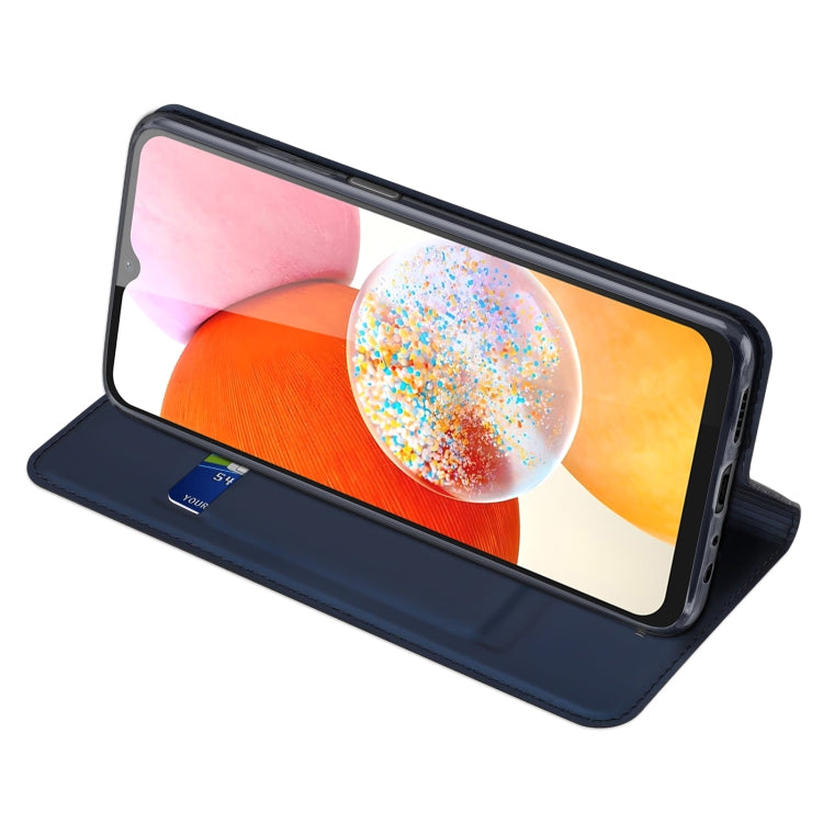 For Samsung Galaxy A15 5G / 4G DUX DUCIS Skin Pro Series Flip Leather Phone Case(Blue) by DUX DUCIS