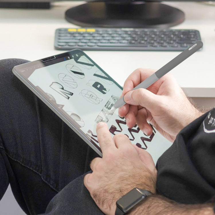 For Apple Pencil 2 / Pro DUX DUCIS Detachable Gradient Colorful Stylus Case(Gradient Grey) by DUX DUCIS