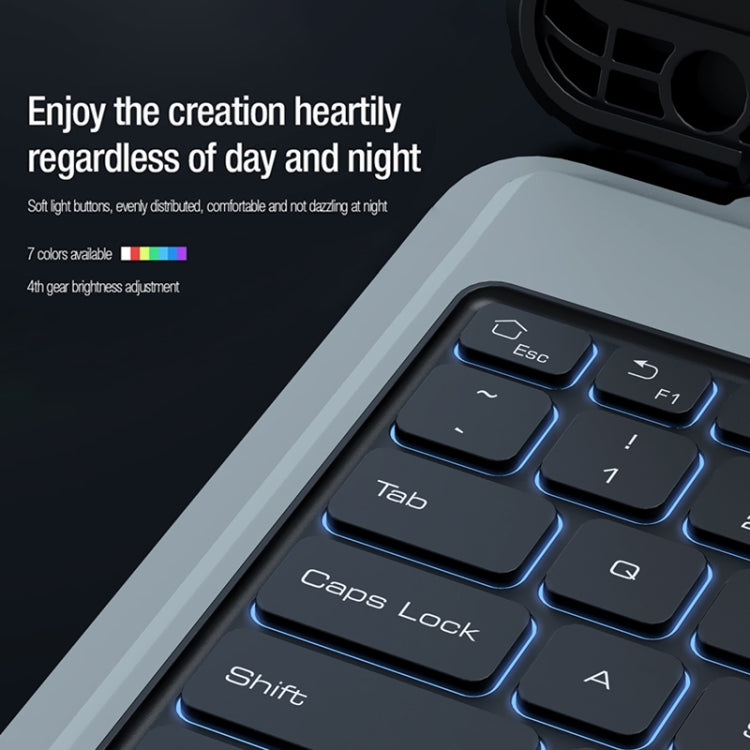 For Samsung Galaxy Tab S9+ / S9+ 5G Nillkin Backlit Version Bumper Combo Keyboard Case by NILLKIN