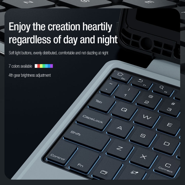 For Samsung Galaxy Tab S9 / S9 5G Nillkin Backlit Version Bumper Combo Keyboard Case by NILLKIN