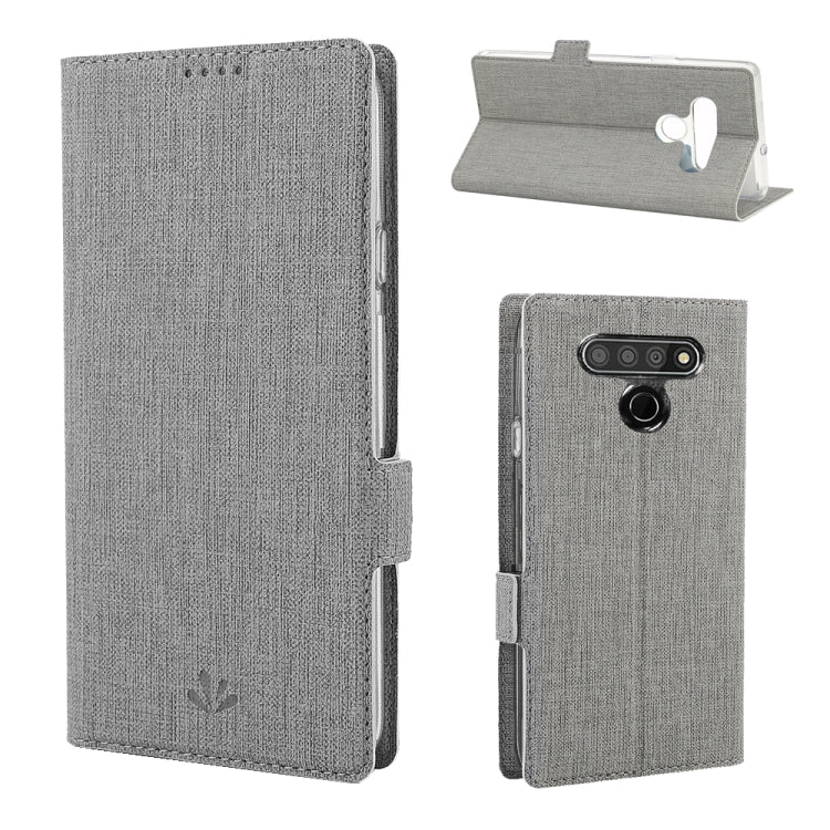 For LG Stylo 6 ViLi Side Button Magnetic Suction Type Shockproof TPU + PU Horizontal Flip Protective Case with Card Slot & Holder & Wallet(Grey) by ViLi