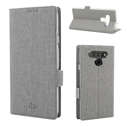 For LG Stylo 6 ViLi Side Button Magnetic Suction Type Shockproof TPU + PU Horizontal Flip Protective Case with Card Slot & Holder & Wallet(Grey) by ViLi