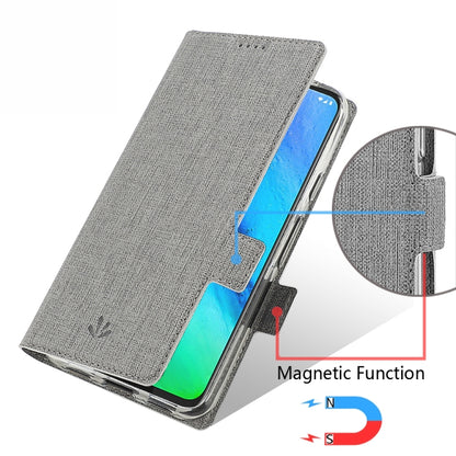 For LG Stylo 6 ViLi Side Button Magnetic Suction Type Shockproof TPU + PU Horizontal Flip Protective Case with Card Slot & Holder & Wallet(Grey) by ViLi