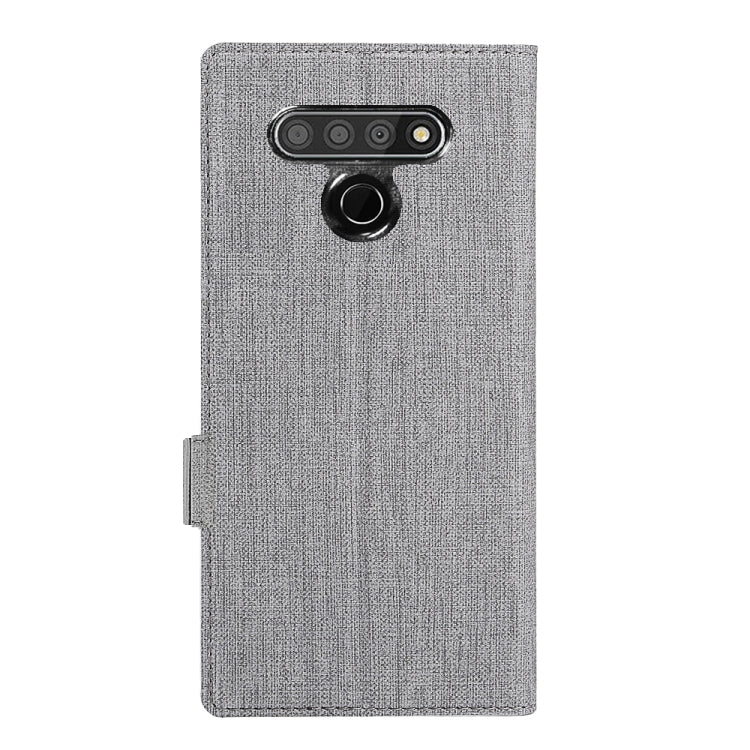 For LG Stylo 6 ViLi Side Button Magnetic Suction Type Shockproof TPU + PU Horizontal Flip Protective Case with Card Slot & Holder & Wallet(Grey) by ViLi