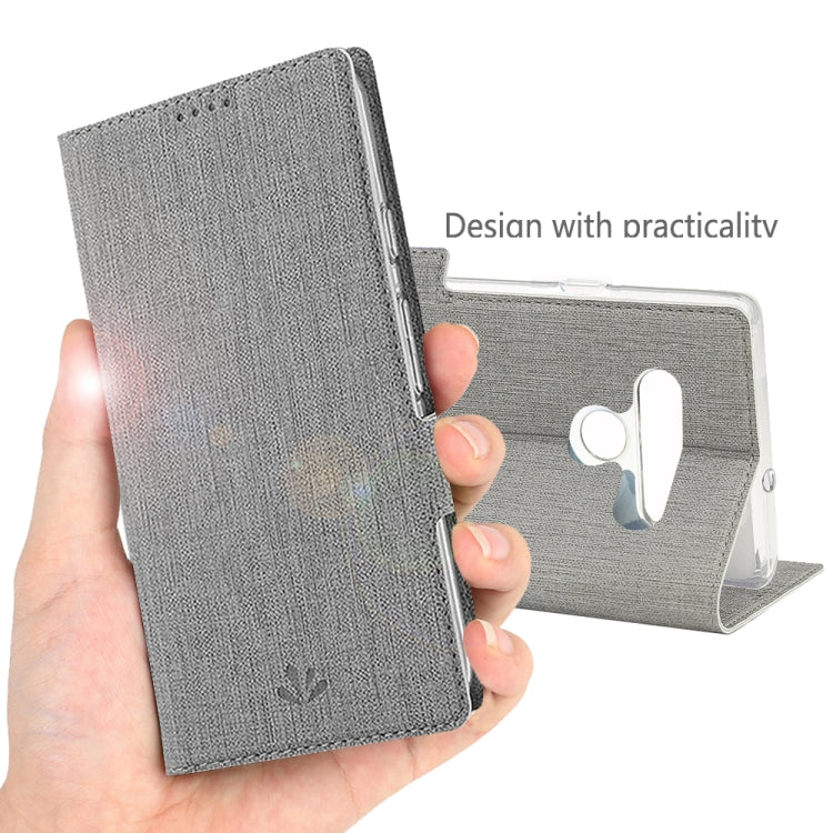 For LG Stylo 6 ViLi Side Button Magnetic Suction Type Shockproof TPU + PU Horizontal Flip Protective Case with Card Slot & Holder & Wallet(Grey) by ViLi