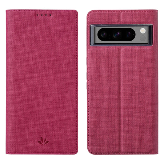 For Google Pixel 8 Pro ViLi DMX Series TPU + PU Leather Magnetic Phone Case(Rose Red) by ViLi