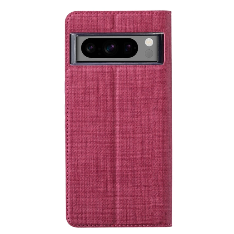 For Google Pixel 8 Pro ViLi DMX Series TPU + PU Leather Magnetic Phone Case(Rose Red) by ViLi